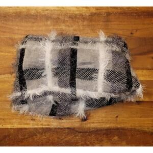 Calvin Klein Faux Fur Infinity Scarf Gray Cozy Warm